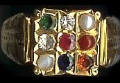 22kt Gold navaratna ring