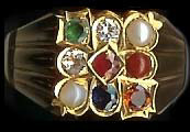 22kt Gold navaratna ring