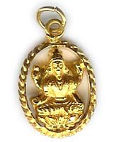 22kt Gold 'lakshmi pendant'
